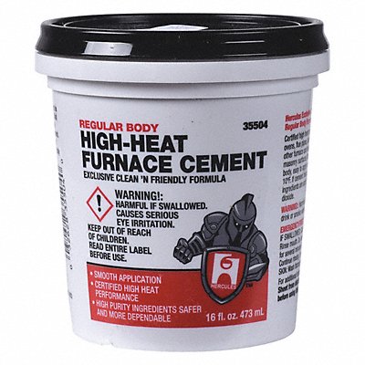 Furnace Cement High Temperature 1 pt.