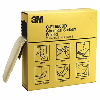 Absorbent Roll Universal Yellow 50 ft.L