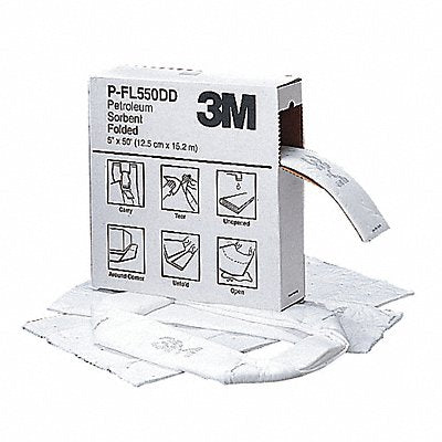Absorbent Roll Oil-Based Liquids White