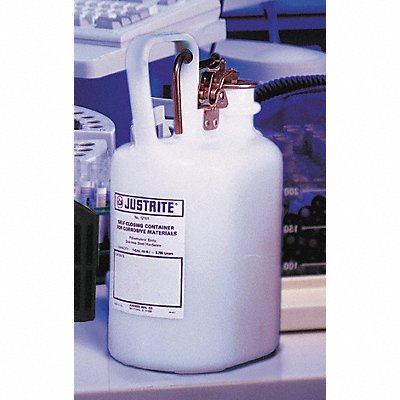 Disposal Can 1 Gal. White Polyethylene