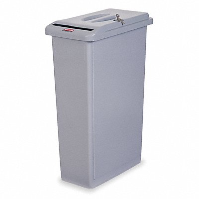 Confidntial Waste Container Gray 23 gal.