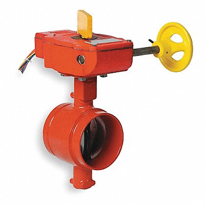 Butterfly Valve Grooved 4 In Iron