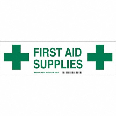 Cabinet Label 3-1/2 in H 12 in W