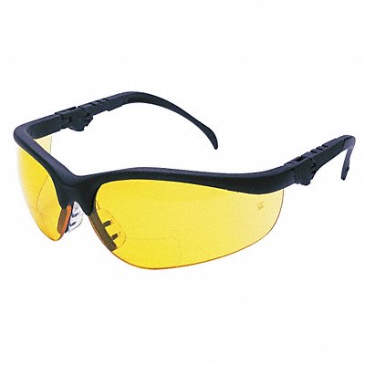 Bifocal Safety Read Glasses +2.00 Amber