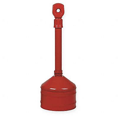 Cigarette Receptacle 2-1/2 gal. Red