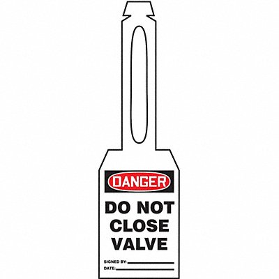 Danger Tag 5-1/4 x 3-1/4 In Plstc PK25