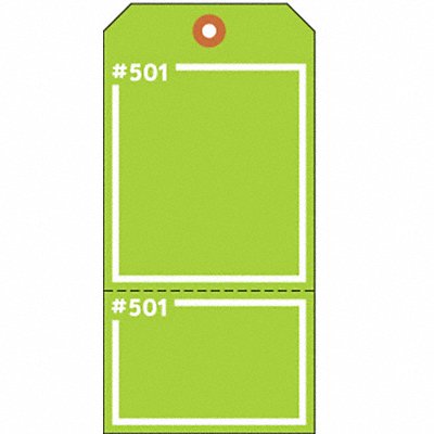 Blank Tag 5-3/4 x 2-7/8 In Grn PK100