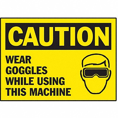 Caution Label Black/Yellow PK5