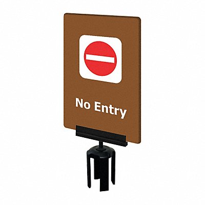 Acrylic Sign Brown No Entry