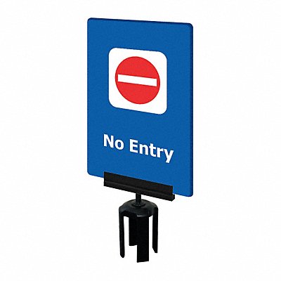Acrylic Sign Blue No Entry