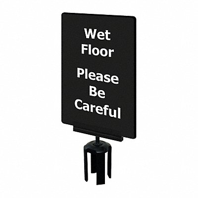 Acrylic Sign Black Wet Floor