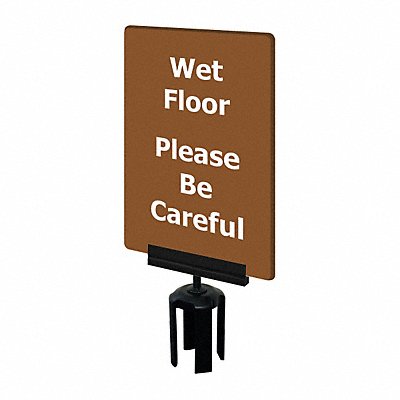 Acrylic Sign Brown Wet Floor
