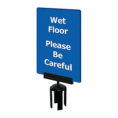 Acrylic Sign Blue Wet Floor