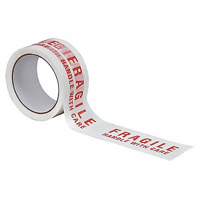 Carton Sealing Tape Red/White 2In x 55Yd