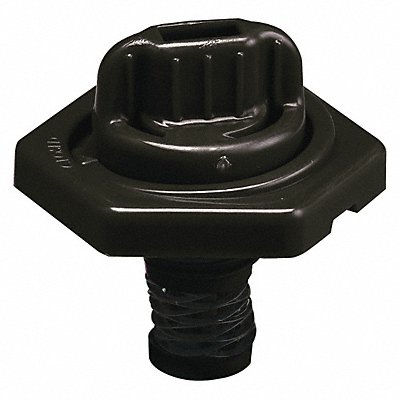 Breather Vent HDPE 1.50 in H Black