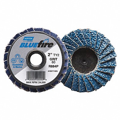 J5075 Flap Disc MD Grit 80 TY 2 2in Bluefire