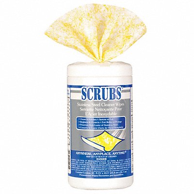 SS Cleaner Wipes 9-3/4 x 10-1/2 PK6
