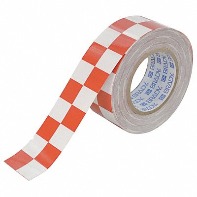 Aisle Marking Tape 2In W 100Ft L Red/Wht