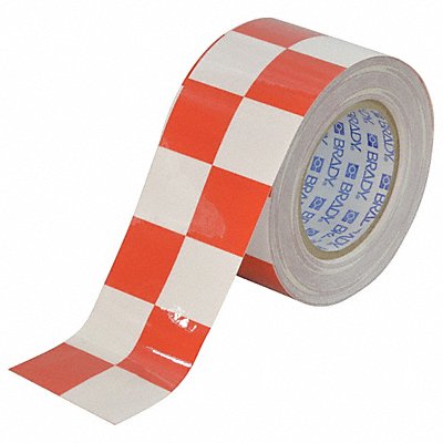 Aisle Marking Tape 3In W 100Ft L Red/Wht