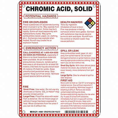 Chem Sgn 10 x 7In Blk/Rd/Ble/Yllw on Wht