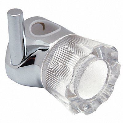 Shower Slide Chrome with acrylic knob