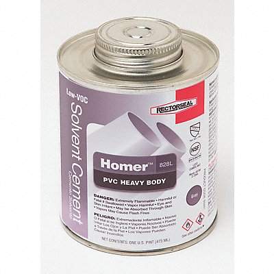 PVC Cement 16 oz. Gray