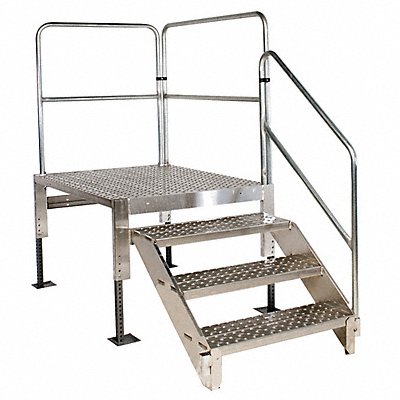 Stair Unit Alum 2 to 3 Steps 1000 lb Cap