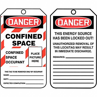 Danger Tag 5-3/4 x 3-1/4 PK25