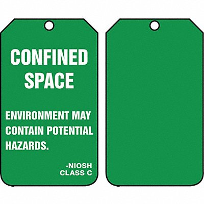 Hazard Tag 5-3/4 x 3-1/4 PK25