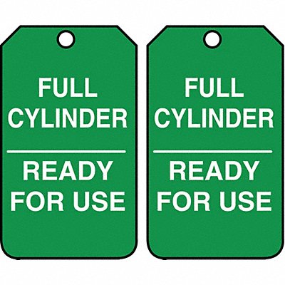 Cylinder Tag 5-3/4 x 3-1/4 PK25