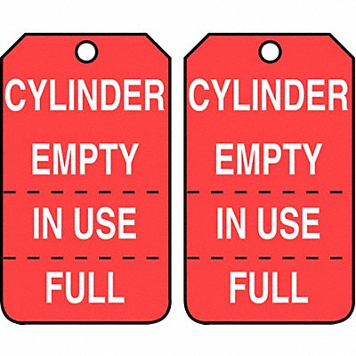 Cylinder Tag 5-3/4 x 3-1/4 PK25