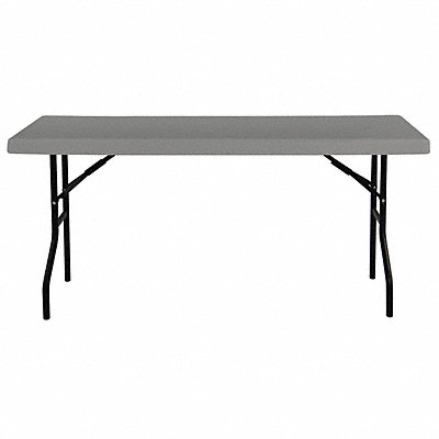 Folding Table Rectangle Wood 72 L 18 W