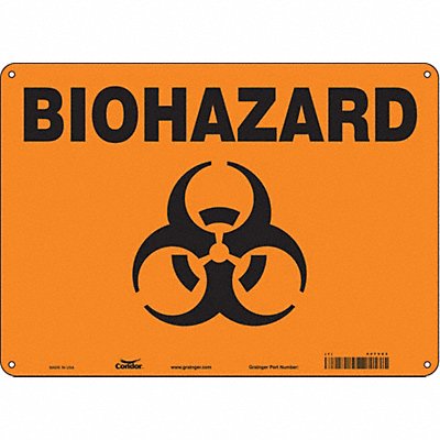 Biohazard Sign 14 W 10 H 0.060 Thick