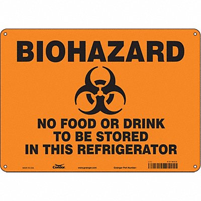 Biohazard Sign 14 W 10 H 0.032 Thick