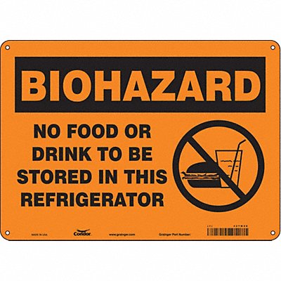 Biohazard Sign 14 W 10 H 0.032 Thick