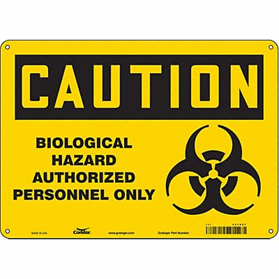 Biohazard Sign 14 W 10 H 0.032 Thick