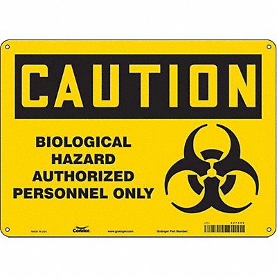 Biohazard Sign 14 W 10 H 0.055 Thick