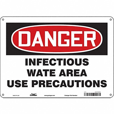 Biohazard Sign 14 W 10 H 0.032 Thick