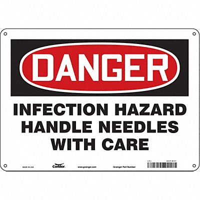Biohazard Sign 14 W 10 H 0.032 Thick