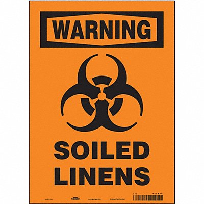 Biohazard Sign 10 W 14 H 0.004 Thick