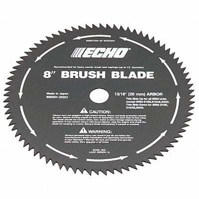 Brush Cutter Blade 8 Dia. 80 Tooth
