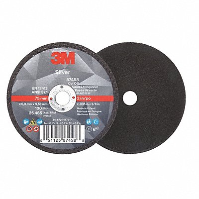 Abrasive Cut-Off Wheel 60 Grit 3 dia.