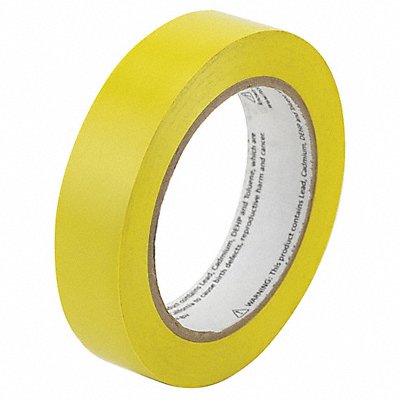 Aisle Marking Tape Solid Yellow 1 W