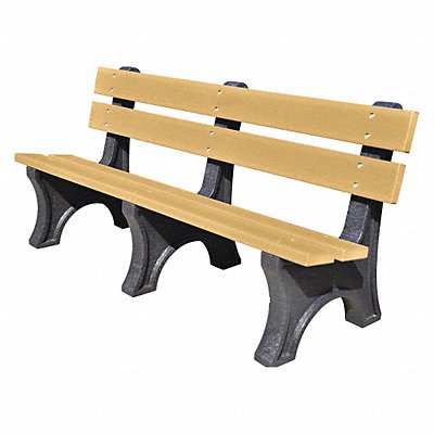 Outdoor Bench 72 in L 10 in W Woodtone