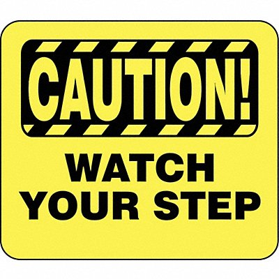 Acrylic Sign Caution Watch Your Step