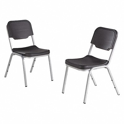 Stacking Chair Charcoal Steel PK4