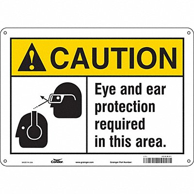 Safety Sign 14 Wx10 H 0.055 Thickness