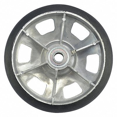 8in Cast Alum Wheel W/ Mold On Rubber