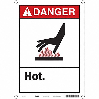 Danger Sign 10 W x 14 H 0.032 Thick
