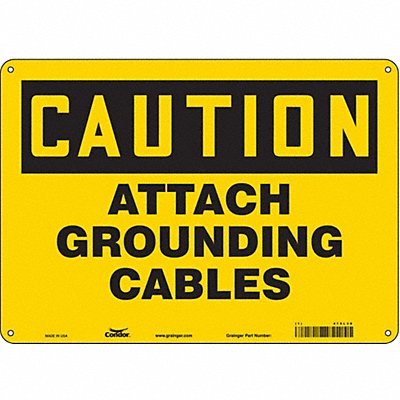 Danger Sign 14 Wx10 H 0.055 Thickness